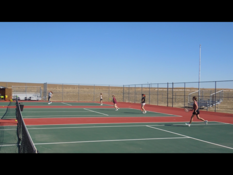 Girl’s Tennis practice